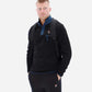 FILA Pavel Button Up Polar Fleece Black/Dark Teal