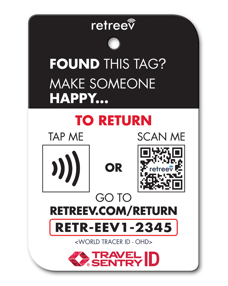 Retreev Smart Luggage Tag MAVERICK Indi Menswear
