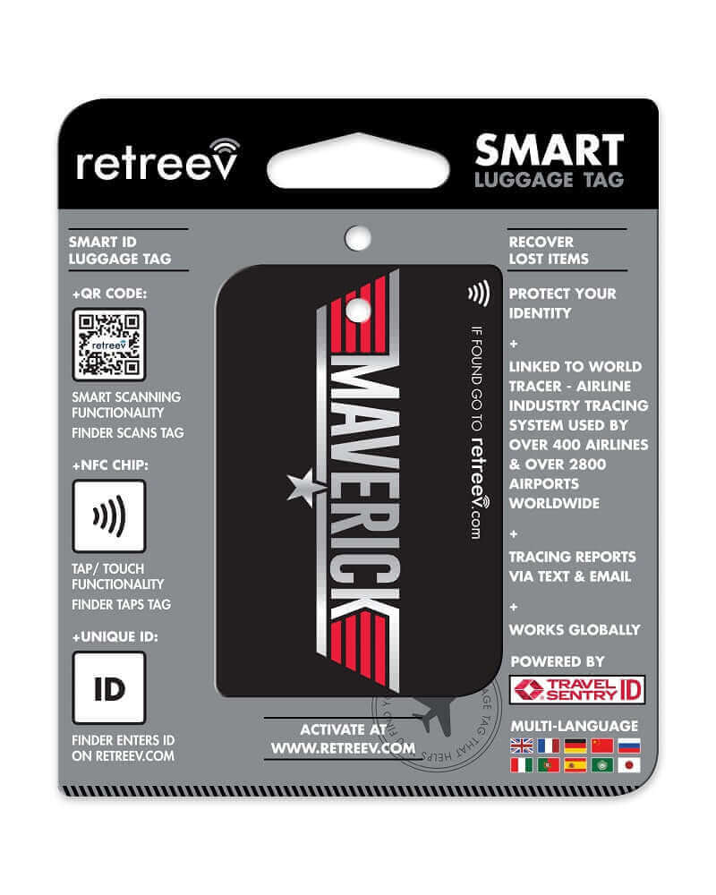 Retreev Smart Luggage Tag MAVERICK Indi Menswear