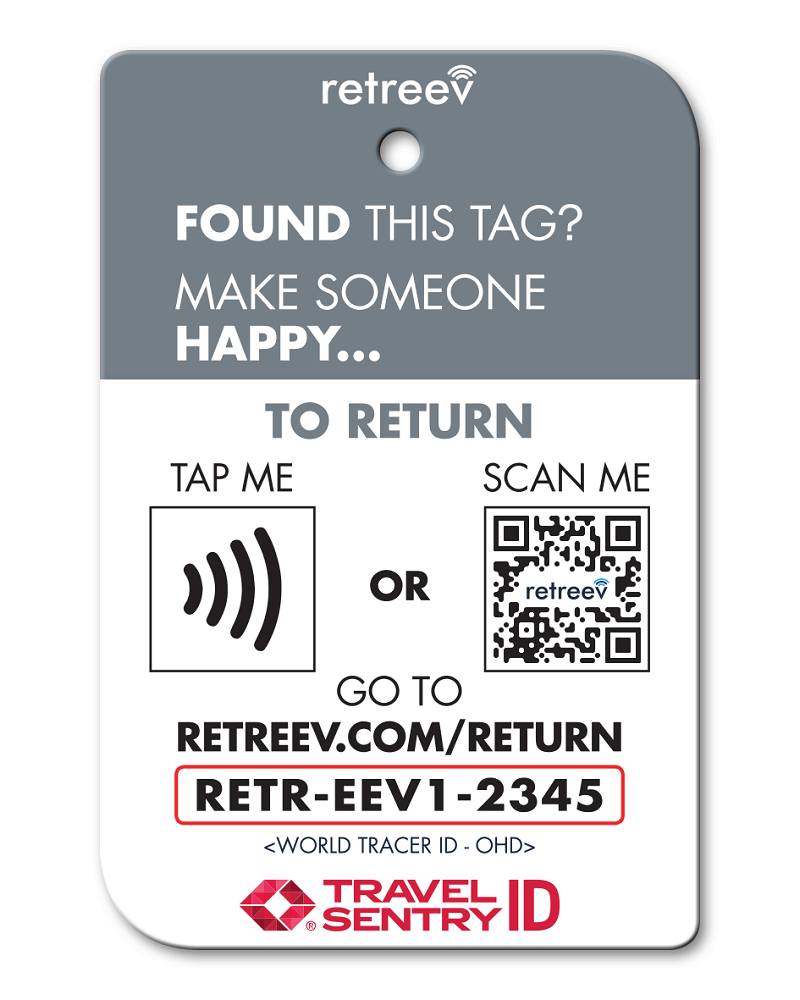 Retreev Smart Luggage Tag CAT Retreev Smart Tag