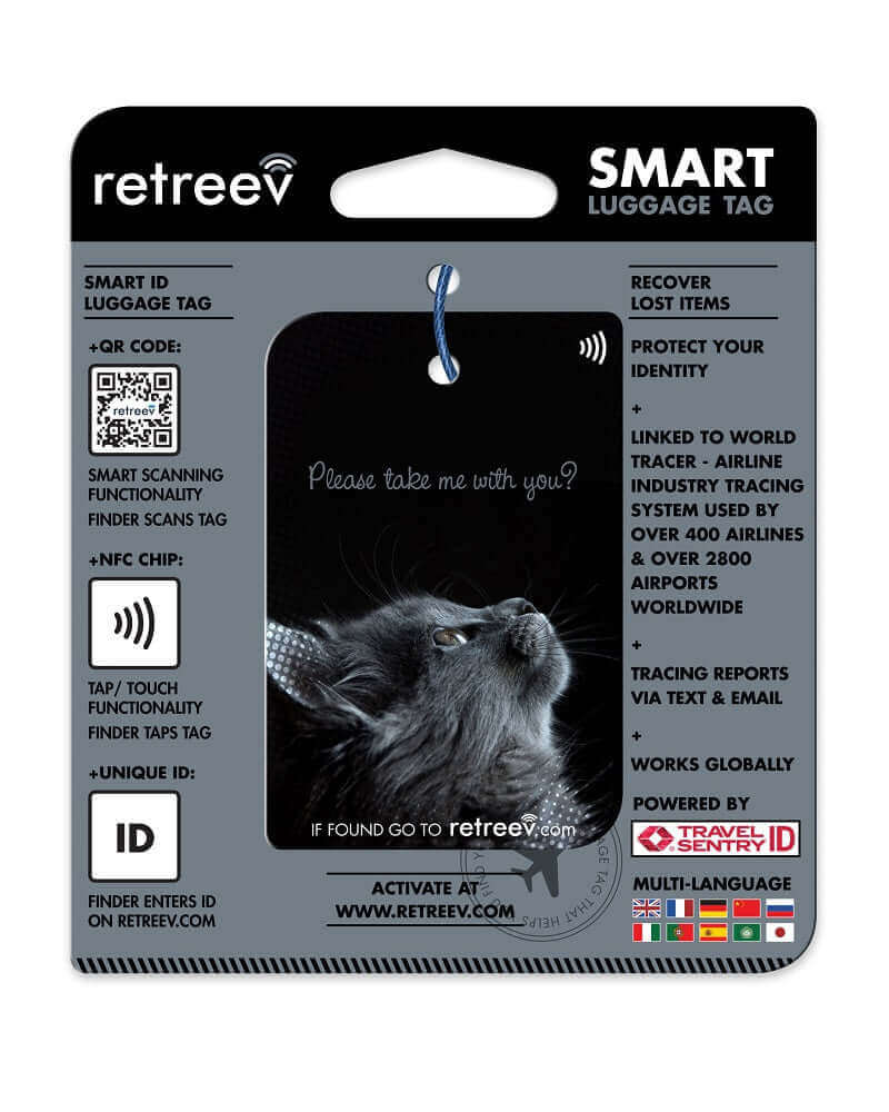 Retreev Smart Luggage Tag CAT Retreev Smart Tag