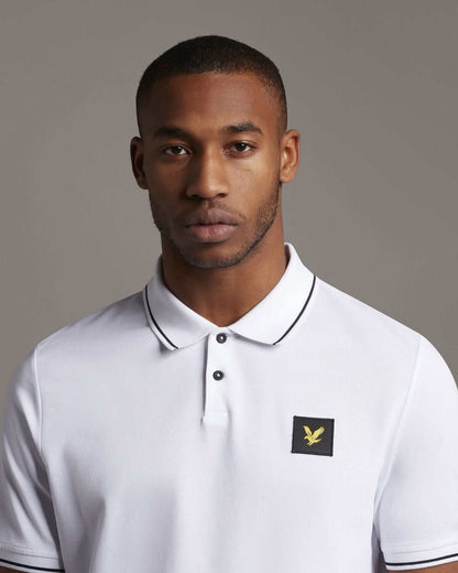Lyle and Scott Casuals TIPPED POLO SHIRT White