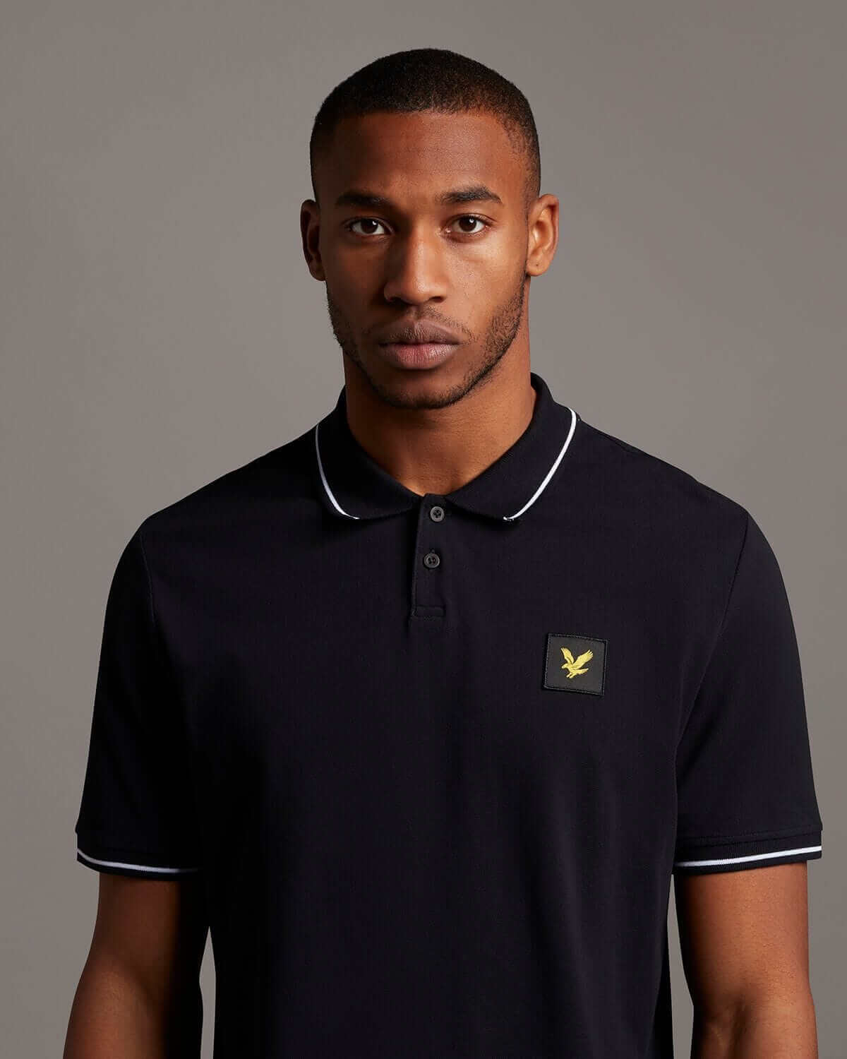 Lyle and Scott Casuals TIPPED POLO SHIRT Jet Black