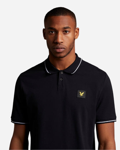 Lyle and Scott CASUALS Tipped Polo Shirt Jet Black-HALF PRICE! – Indi ...