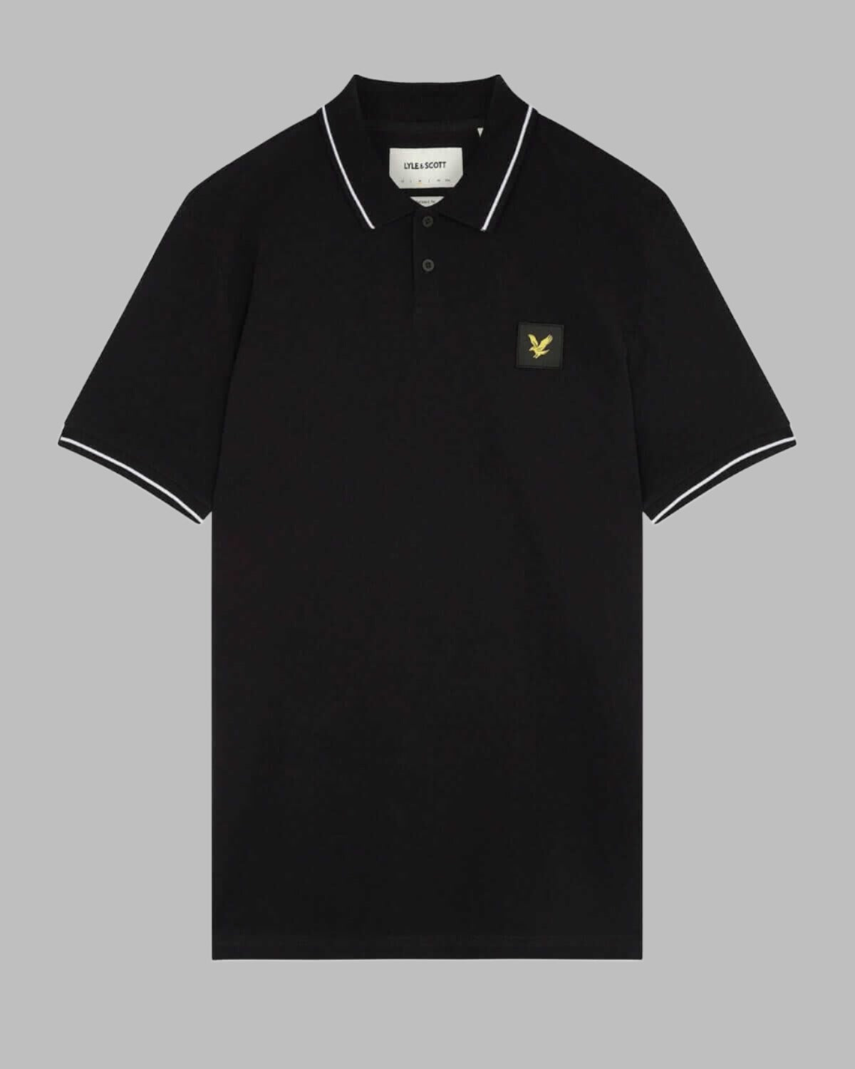 Lyle and Scott CASUALS Tipped Polo Shirt Jet Black-HALF PRICE! – Indi ...