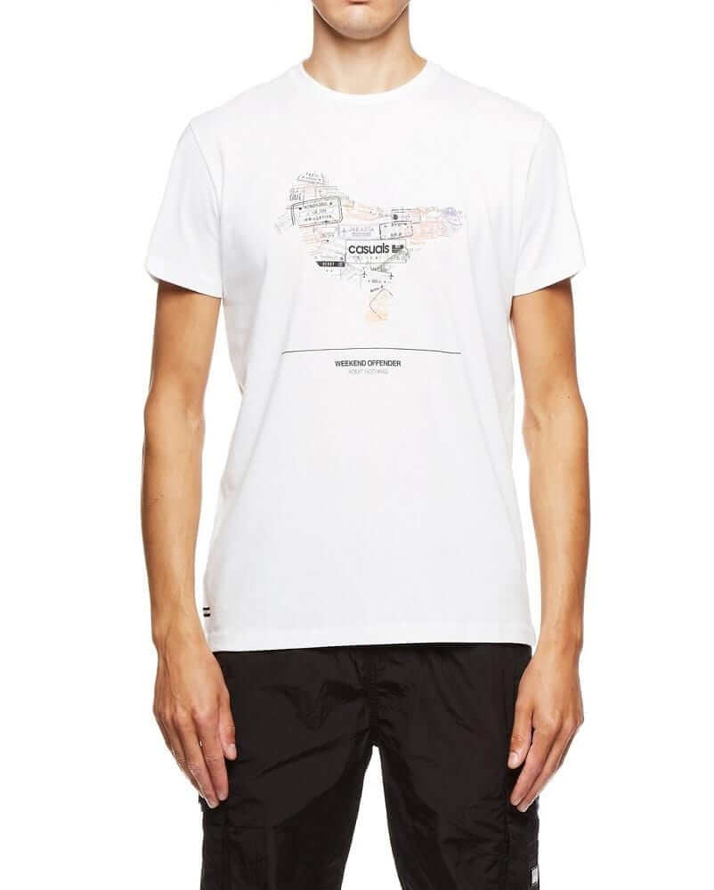 Weekend Offender T Shirt STAMPS White