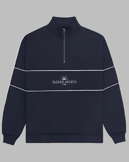 Parlez SIGNUS Quarter Zip Top Navy Parlez