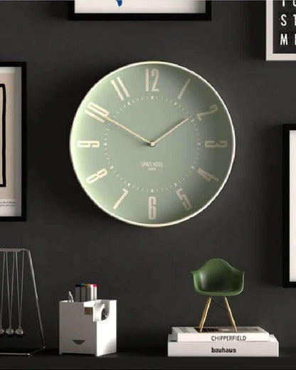 Space Hotel MARS DOG Wall Clock White/Green SPACE HOTEL