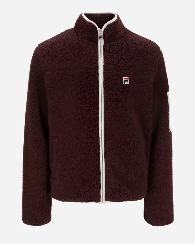 FILA Yaler Sherpa Jacket Brown Stone/Egret FILA