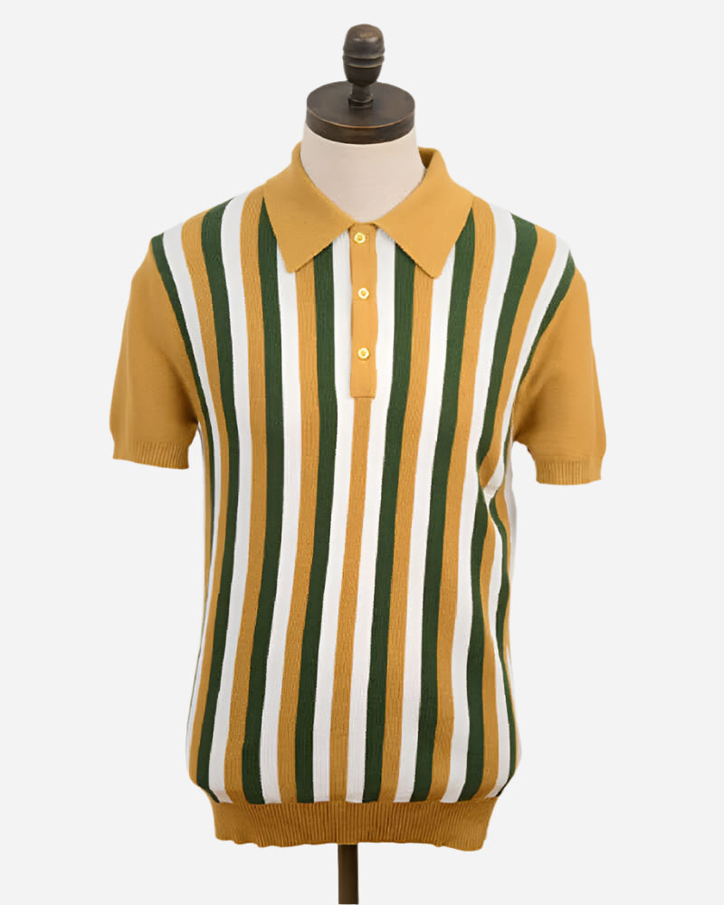 Art Gallery Clothing JIM Polo Mustard Art Gallery Clothing