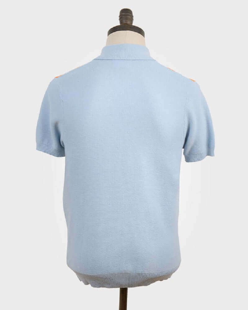 Art Gallery Clothing JIM Polo Sky Blue