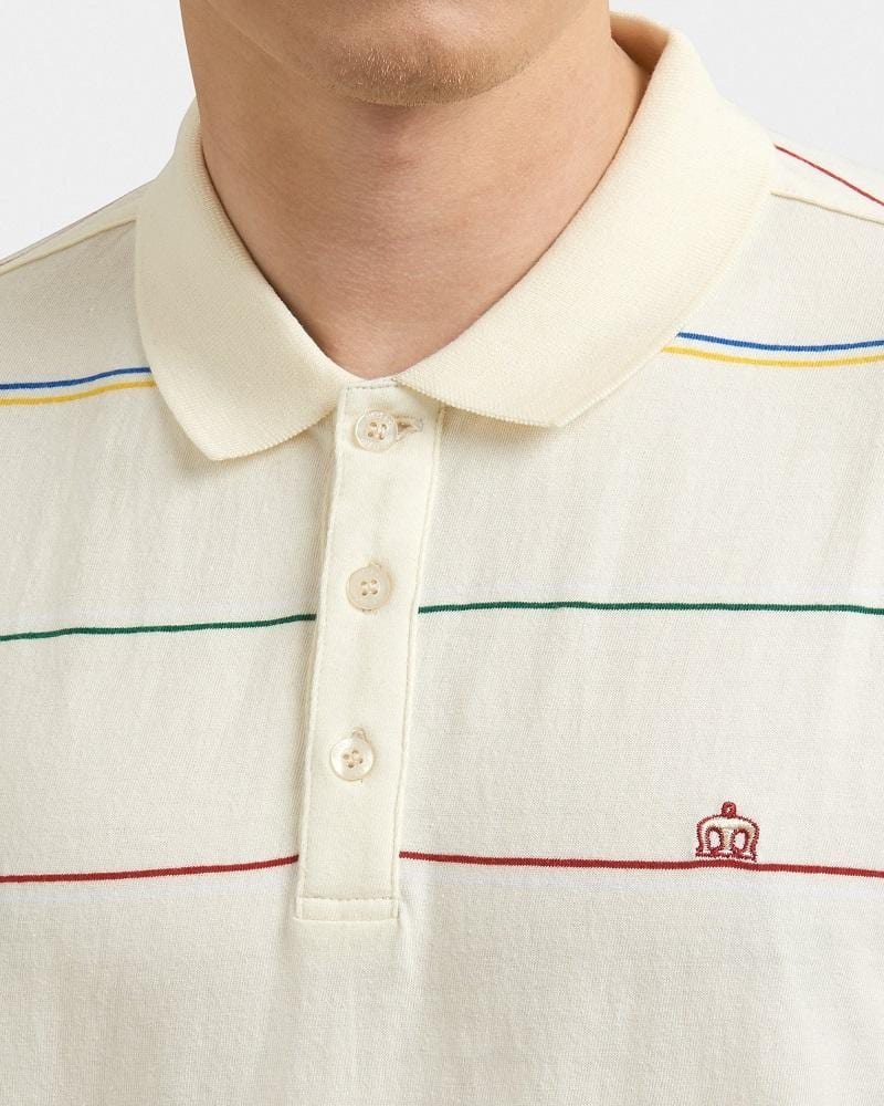 Merc London BAILEY Polo Ivory Merc Clothing
