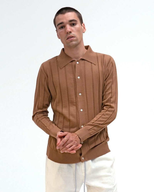 Far Afield BREWER Cardigan Thrush Brown