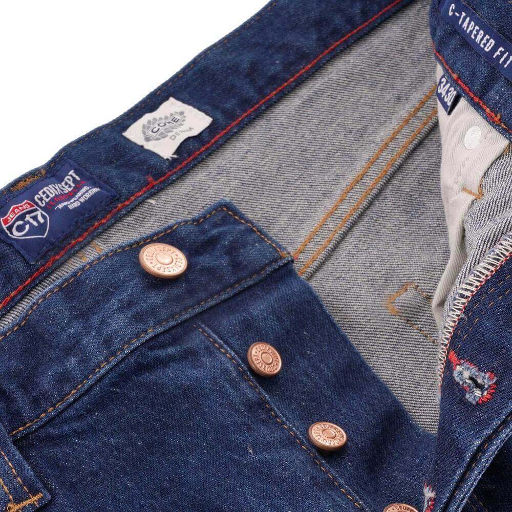 C17 Jeans Regular Tapered Indigo Rinsed