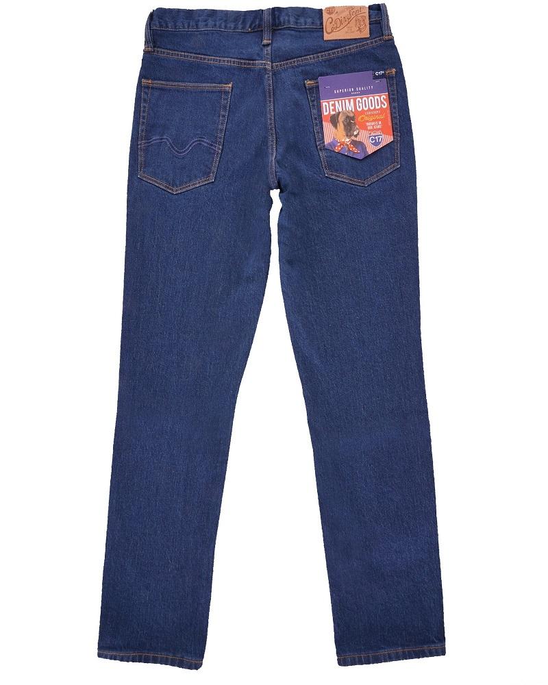 C17 Jeans Slim Straight Comfort Fit Indigo Rinsed