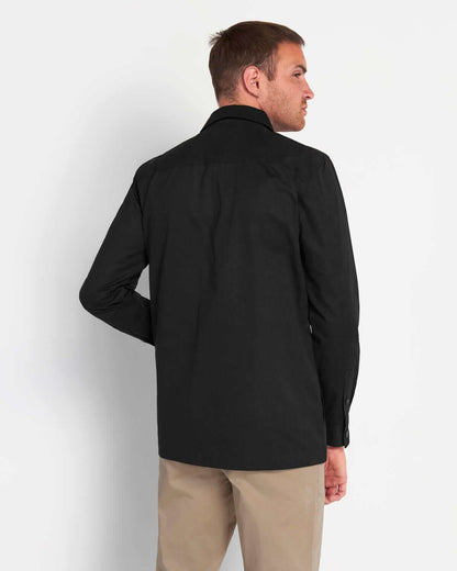 Lyle and Scott Cord Zip-Through Overshirt Jet Black