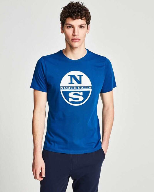 North Sails Graphic T Shirt Ocean Blue