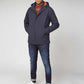 Ben Sherman Hooded Coach Jacket Midnight Blue