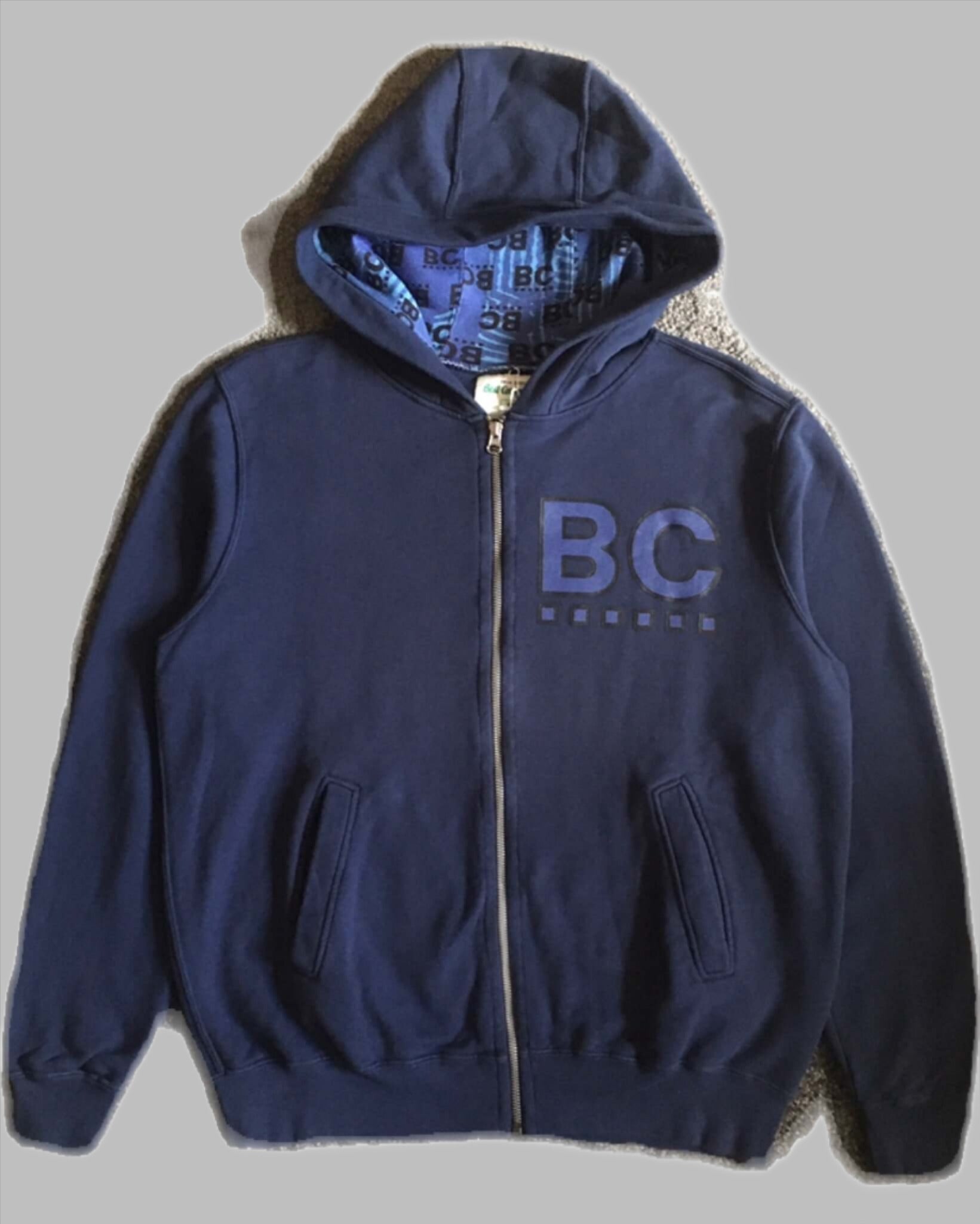 best company BC zip through hoodie navy