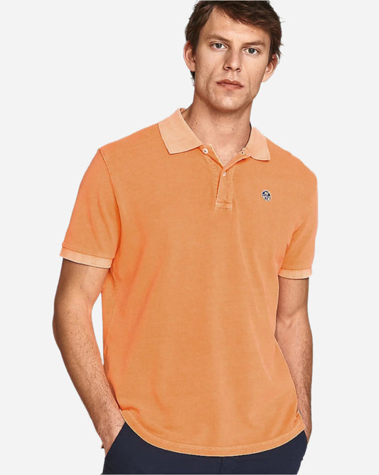 North Sails Polo Orange Fluo North Sails