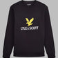 Lyle and Scott Logo Sweatshirt Black - indi menswear