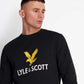 Lyle and Scott Logo Sweatshirt Black - indi menswear
