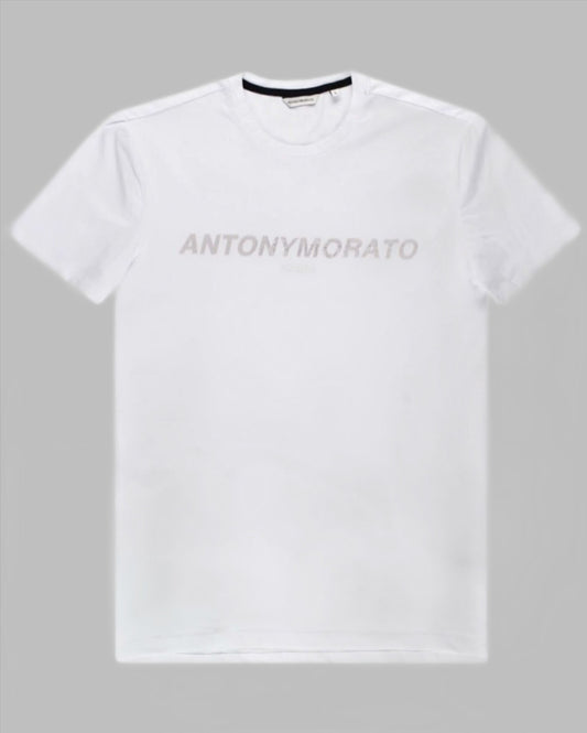 Antony Morato Bicolour Logo T Shirt  White