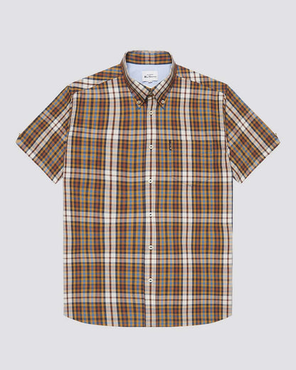 Ben Sherman Linear Check Shirt Dijon Ben Sherman