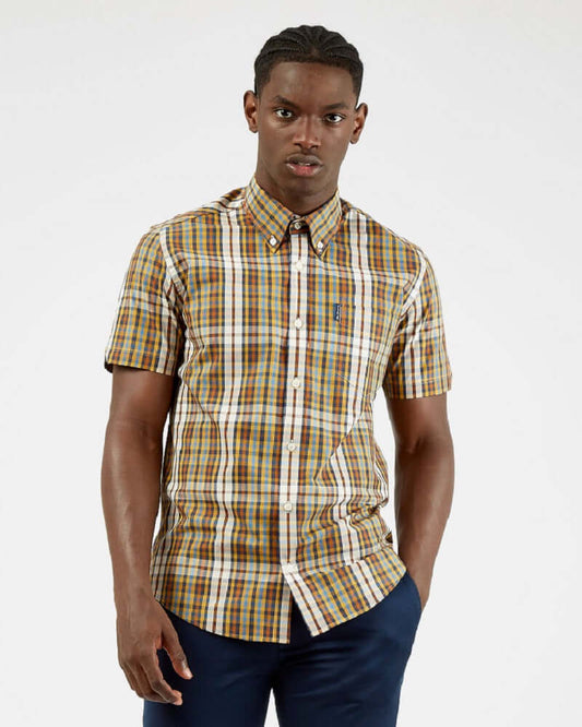 Ben Sherman Linear Check Shirt Dijon Ben Sherman