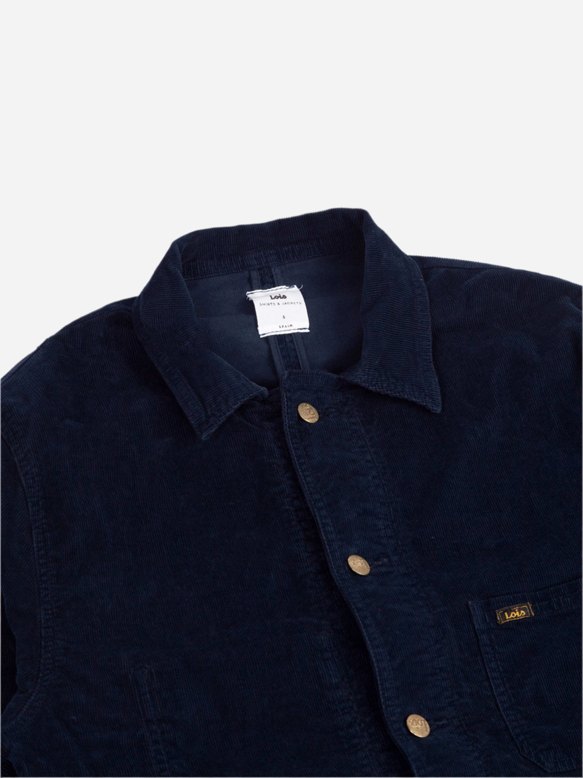 Lois French Worker Jacket Babycord Night Sky Lois