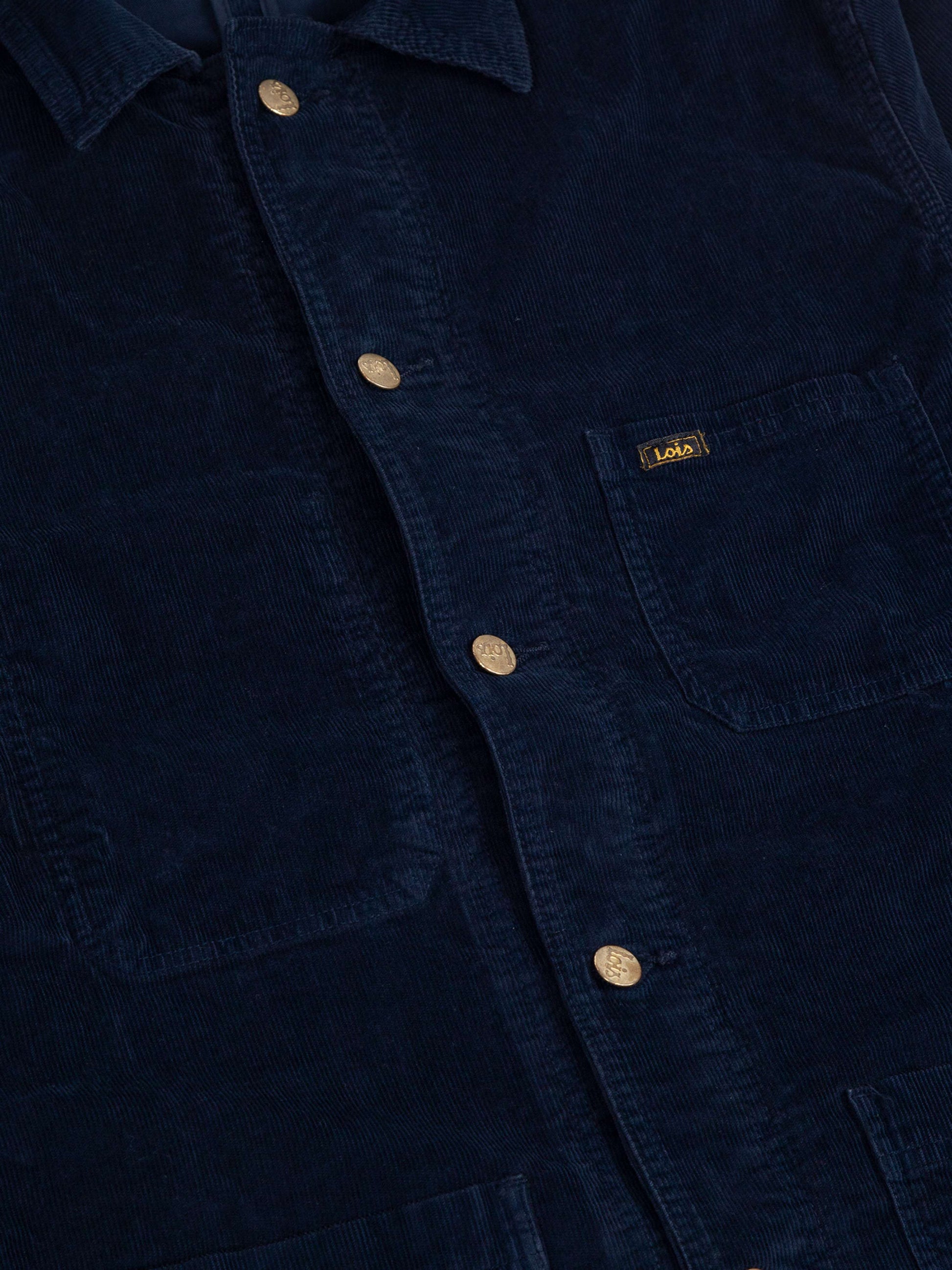Lois French Worker Jacket Babycord Night Sky Lois