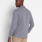 Lyle and Scott Slim Fit Gingham Shirt Navy/White
