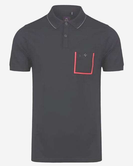 Luke Dr Doloads Tape Pocket Polo Jet Black