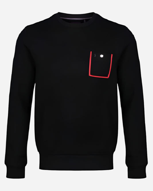 Luke DR DR Tape Pocket Crew Sweat Jet Black