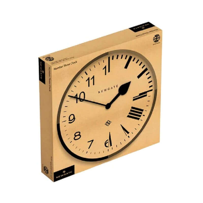 Newgate ECHO NUMBER THREE Wall Clock Posh Grey Newgate