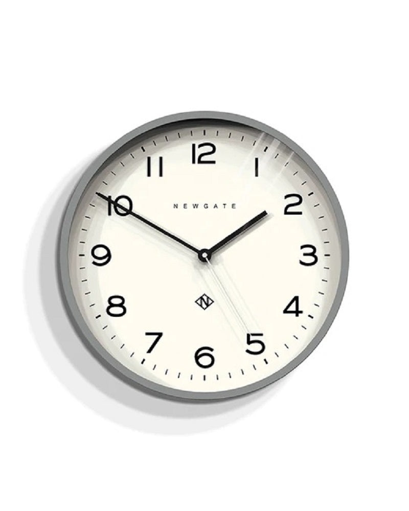 Newgate ECHO NUMBER THREE Wall Clock Posh Grey Newgate