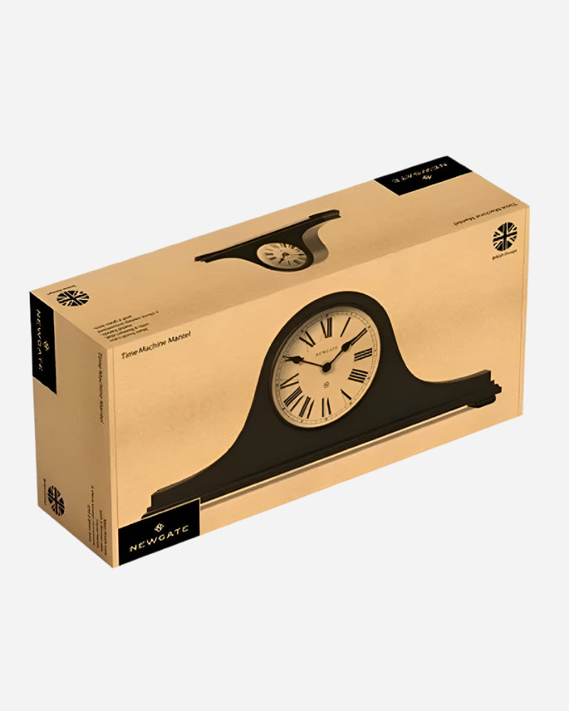 Newgate TIME MACHINE Mantel Clock Overcoat Grey Newgate