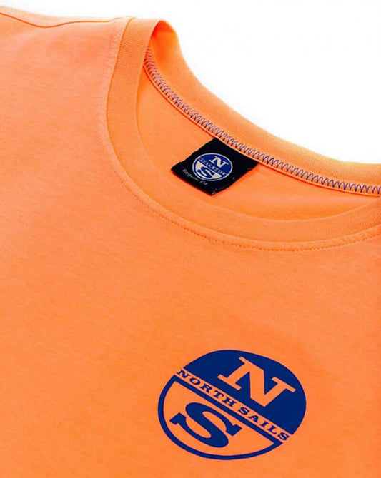 North Sails T Shirt Orange Fluo