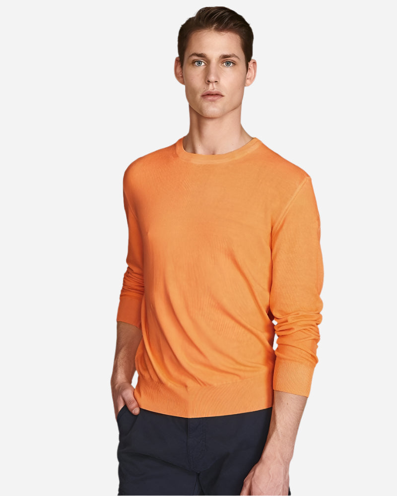 North Sails Pure Cotton Jumper Orange Fluo