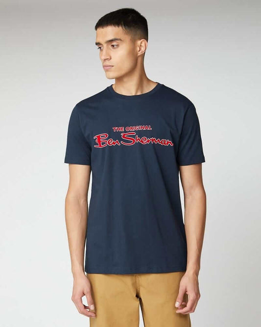 Ben Sherman Signature Logo T Shirt Dark Navy