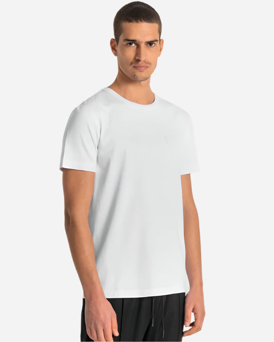 Antony Morato Slim Fit T Shirt With Embossed Logo White-HALF PRICE!