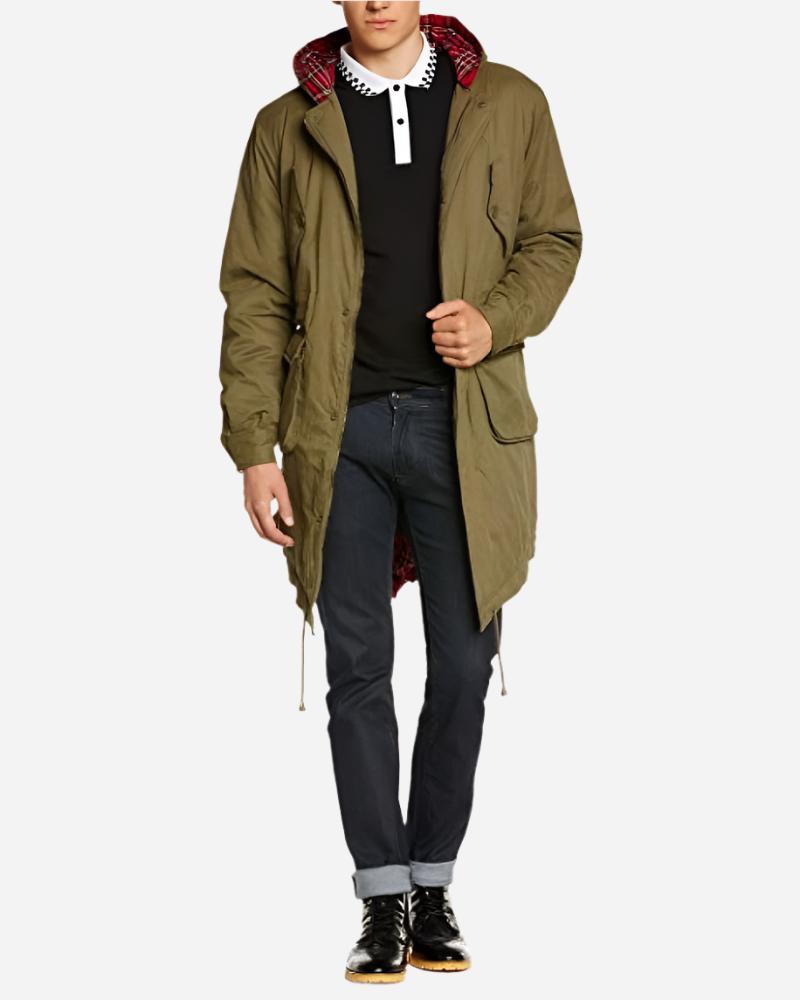 Merc TOBIAS Fishtail Parka Combat Green Merc Clothing