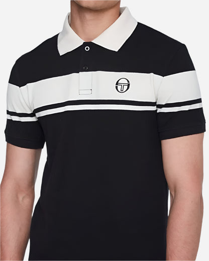 Sergio Tacchini Young Line Polo Black/Gardenia-20% OFF!